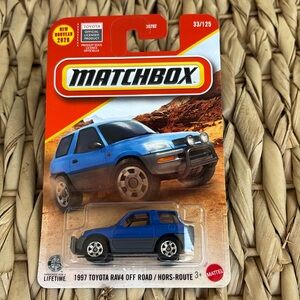 1997 Toyota Rav 4 Off Road Blue SUV Truck Sport Utility Vehicle Matchbox 🆕 2026